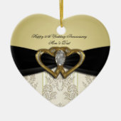 Damask 50th Wedding Jubileum Ornament (Voorkant)