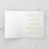 Damask 50th Wedding Jubileum Wenskaart Kaart (Binnen)