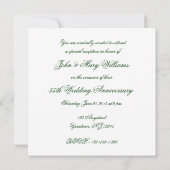 Damask 55e anniversaire de Mariage Invitation (Dos)