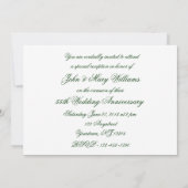 Damask 55e anniversaire de Mariage Invitation (Dos)