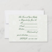 Damask 55e anniversaire du Mariage RSVP (Dos)