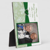 Damask 55th Wedding Jubileum Foto Plaque Fotoplaat (Zijkant)