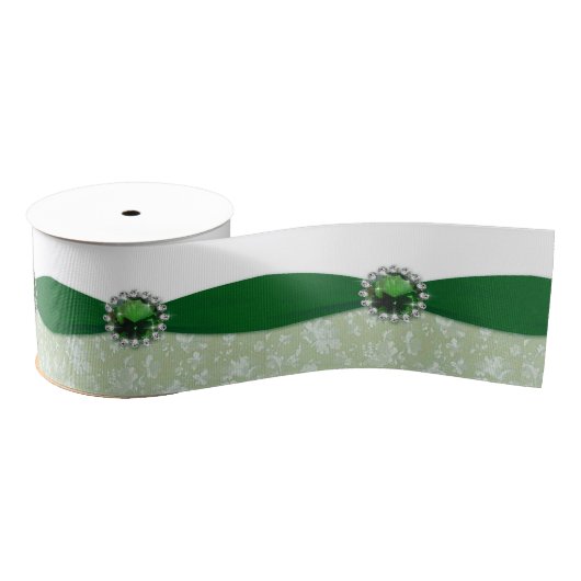 Damask 55th Wedding Jubileum Ribbon Grosgrain Lint (Spoel)
