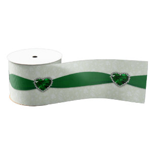 Damask 55th Wedding Jubileum Ribbon Grosgrain Lint