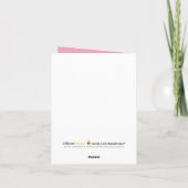 Damask Aangepaste Afstuderen Aankondiging (roze) (Achterkant)