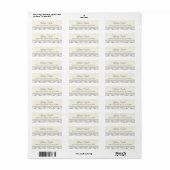 Damask Address Label 3/4 x 2 1/4 inch (Full Sheet)
