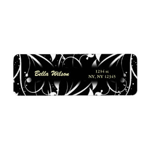 damask-adreslabel etiket