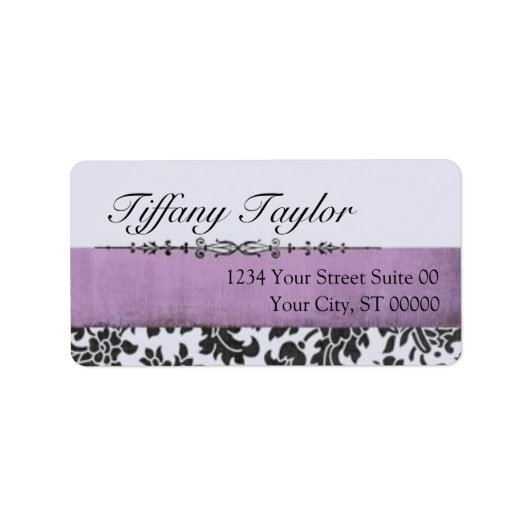 Damask Adresse Avery Étiquette 1 1/4" x 2 3/8" (Devant)