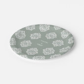 Damask Ambience Bord Olijf Elegante bruiloft Borde (Gekanteld)