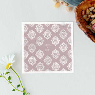 Damask Ambience Bord Roze Elegante Trouwservetten Servet