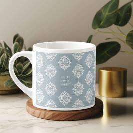 Damask Ambience Cadet Blue Espresso Cup Espresso Kop