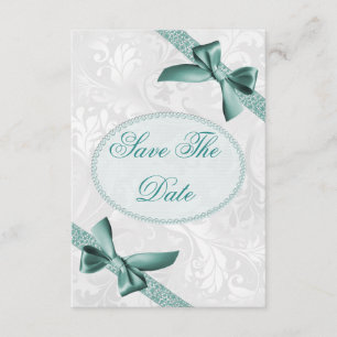 Damask and Bows 80th Birthday Save The Date
