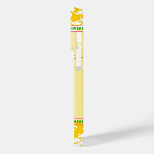 Damask Aqua Blue Swallow Vogelvlinder Case-Mate iPhone Case (Achterkant / Links)