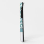 Damask Aqua Bow iPhone 5 Hoesje (Achterkant/links)