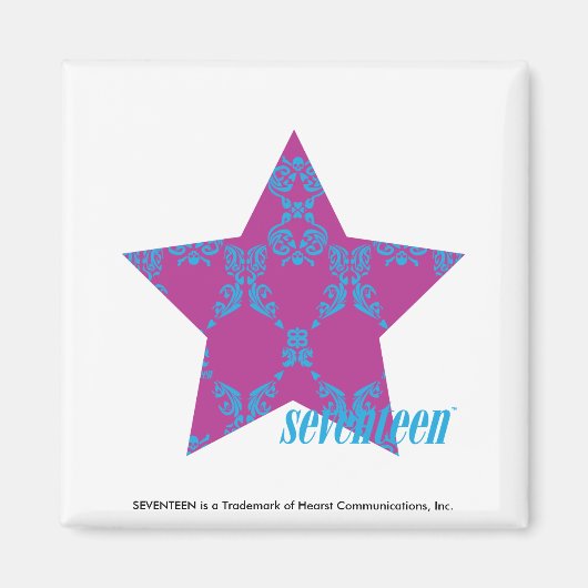 Damask Aqua-Paars 3 Magneet (Voorkant)