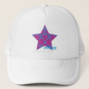 Damask Aqua-Paars 3 Trucker Pet