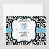 Damask Baby Shower Invitations (Devant / Derrière)