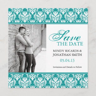 DAMASK BESPAAR DE DATUM FOTOKAARTEN SAVE THE DATE