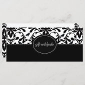 Damask Birds Boutique Style Cadeaubonnen (Voorkant / Achterkant)