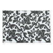 Damask Black Kussensloop (Achterkant-Rechts)