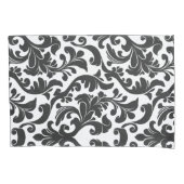 Damask Black Kussensloop (Voorkant-Links)