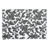 Damask Black Kussensloop (Voorkant-Rechts)