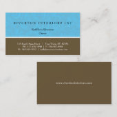 Damask Blocks-Visitekaartje Visitekaartje (Voorkant / Achterkant)