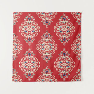 Damask : Bloei naadloos patroon. Wandkleed