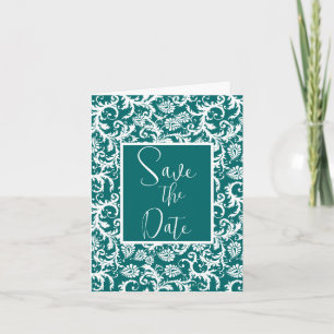 Damask  Bloemen elke kleur Bedankkaart