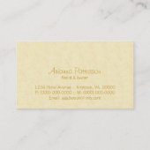 Damask Blooms Floral Carte de visite (Dos)