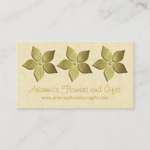 Damask Blooms Floral Visitekaartje