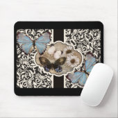 Damask & Blue Muismat (Met muis)