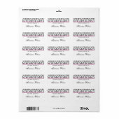 Damask Bookplate Etiket (Full Sheet)