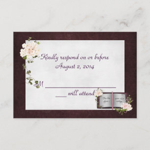 Damask Border RSVP