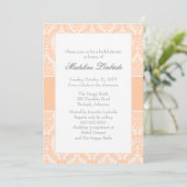 Damask Bridal Shower Invitation (Debout devant)