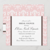 DAMASK | BRIDAL SHOWER INVITATION KAART (Voorkant / Achterkant)