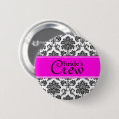 Damask Bride's Crew Button (Voorkant /achterkant)