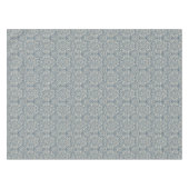  Damask Brocade Flourish op Blue Tafelkleed (Voorkant (Horizontaal))