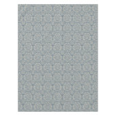  Damask Brocade Flourish op Blue Tafelkleed (Voorkant)