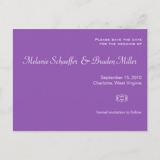 Damask Butterfly Enregistrer la date Invitation (Dos)