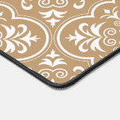 Damask Camel Bruin Kleur Stijlvol Bureaumat (Hoek)
