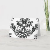 Damask Classic Dank u kaart (Achterkant)