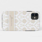 Damask coque iphone personnalisable (Dos (Horizontal))