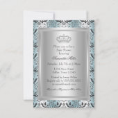Damask & Crown Prince Baby shower Invitation (Dos)