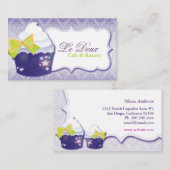 Damask Cupcake Bakery Visitekaartje (Voorkant / Achterkant)