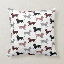 Damask Dachshunds Holiday Patroon