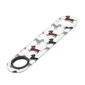 Damask Dackel mignon Dachshunds (Devant angulaire)