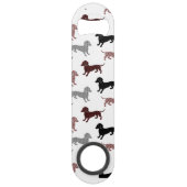 Damask Dackel Schattigee teckels Speed Flessenopener (Achterkant)