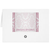 Damask dark rose Table number (Dos Horizontal)