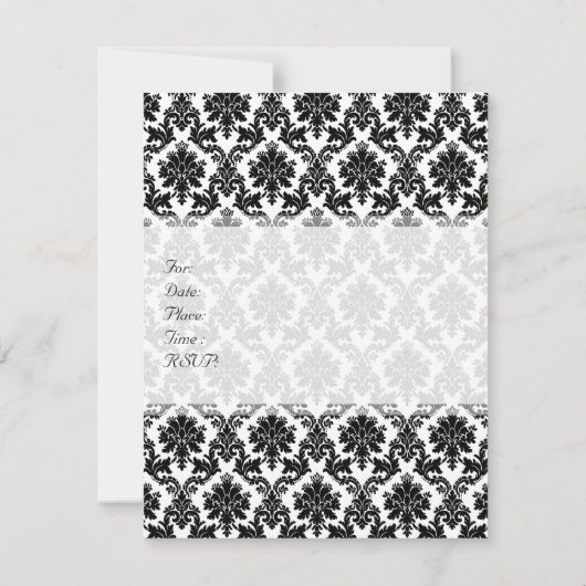 Damask-decor Kaart (Achterkant)